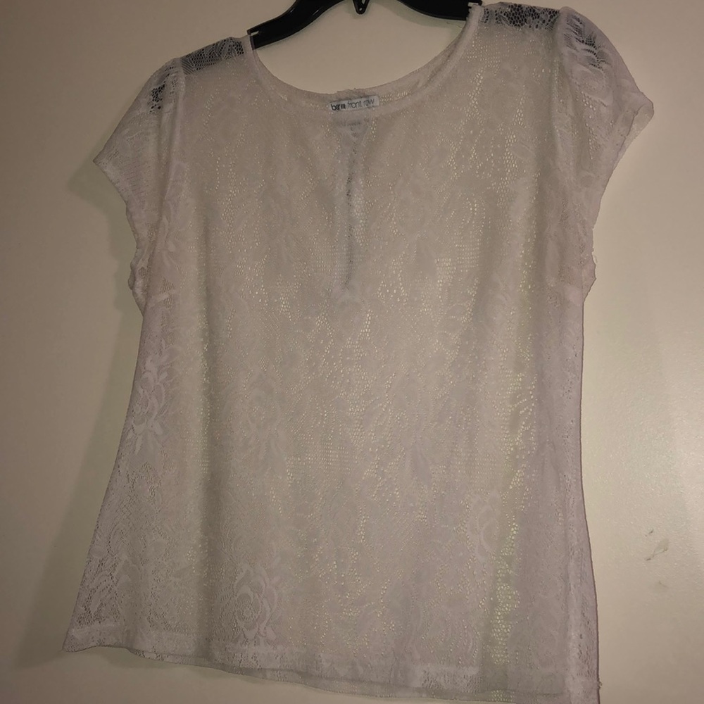 White Embroidered Top